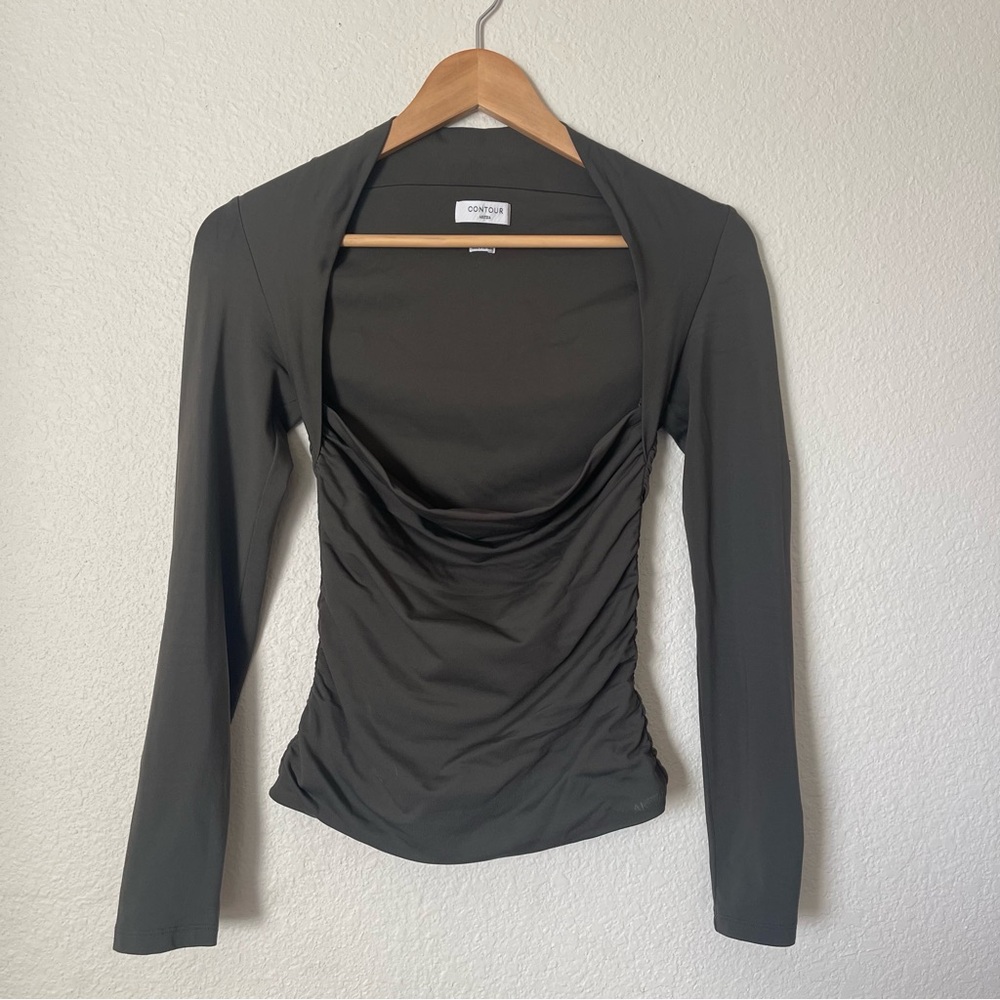 Aritzia Olive green Contour Flourish Longsleeve